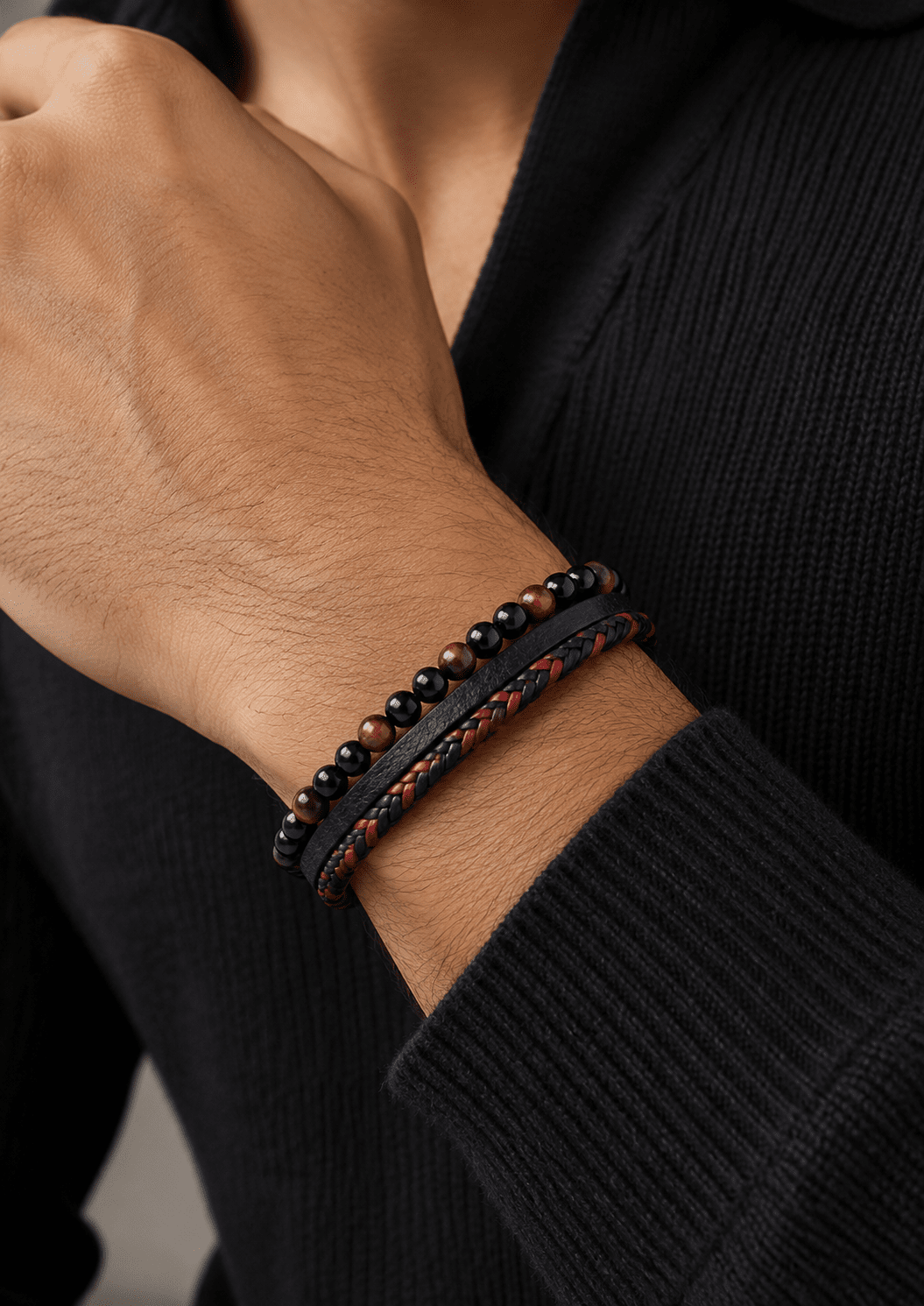 Bracelet en cuir Azure Bond