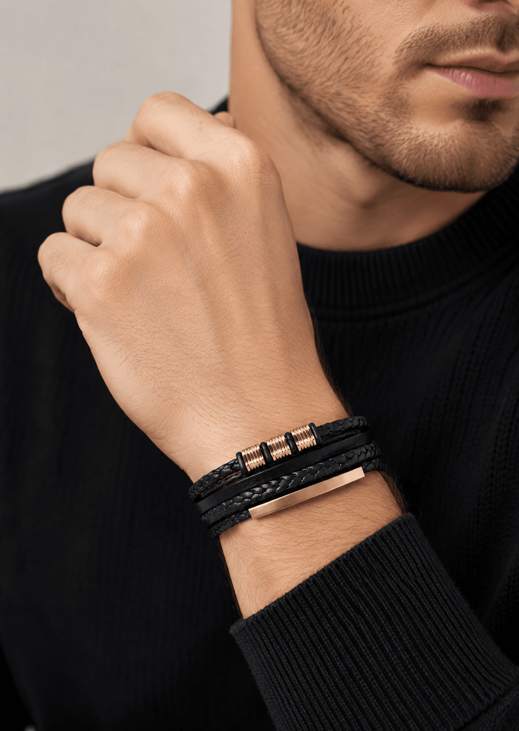 Bracelet en cuir Titan Braids