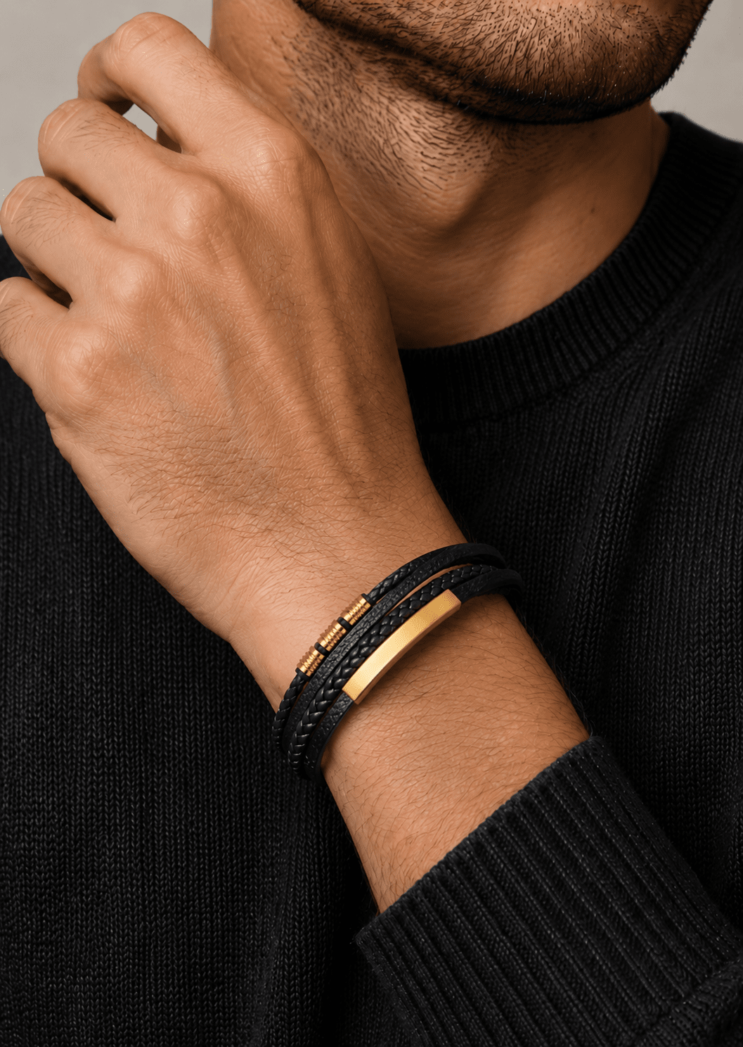 Bracelet en cuir Titan Embrace