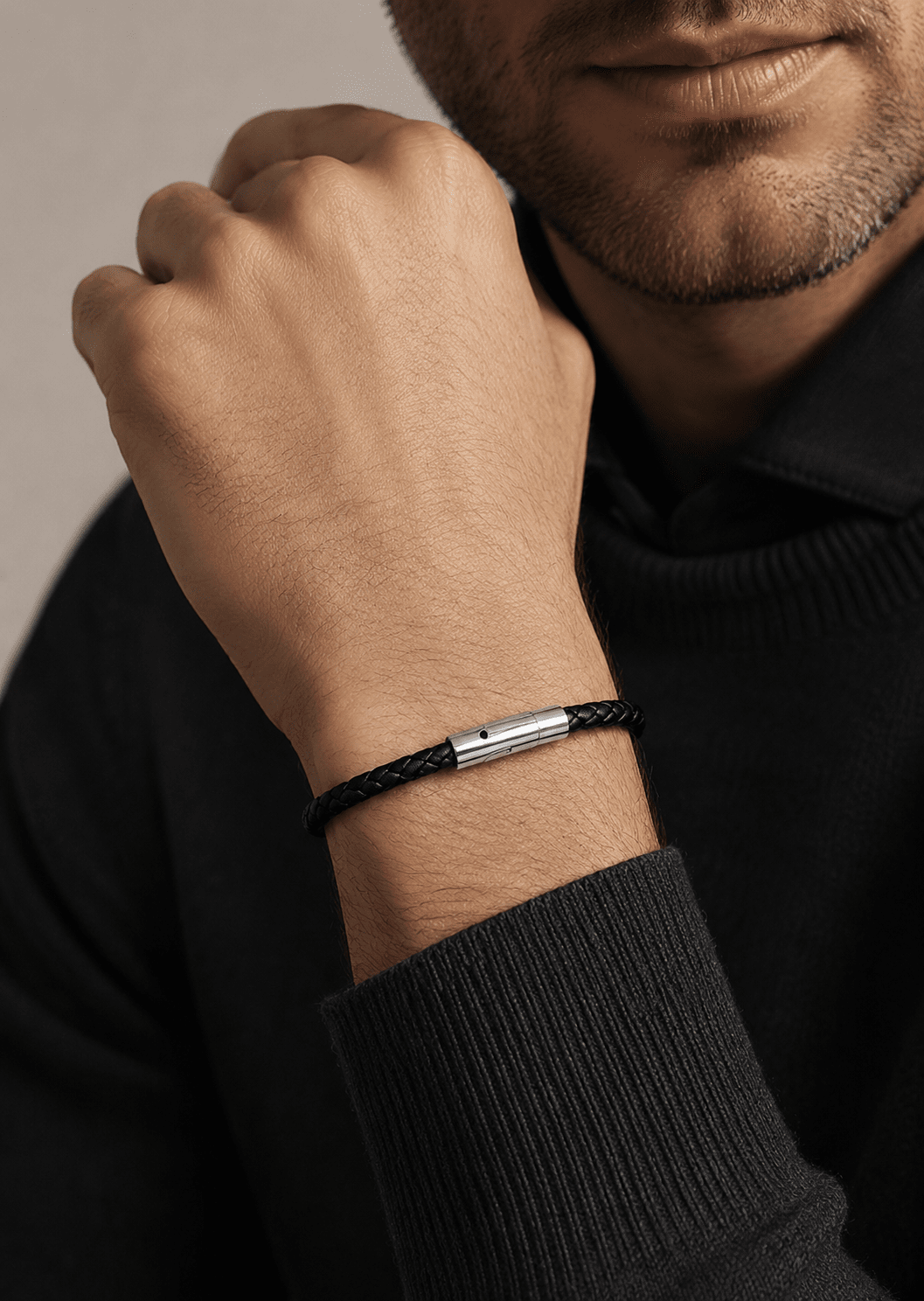 Bracelet en cuir Cinder Crest