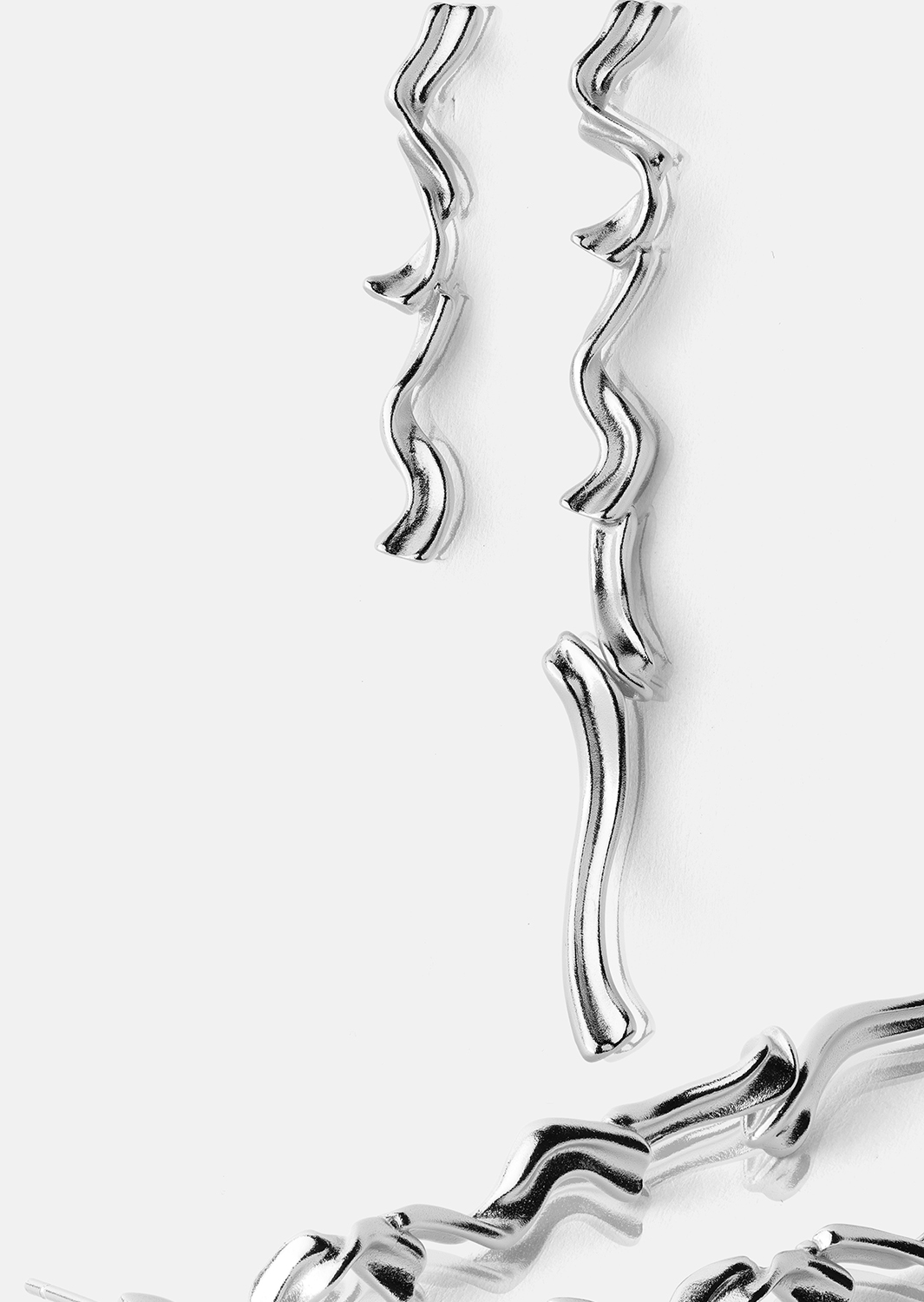 Boucle d’oreille Flow - Plaquée argent