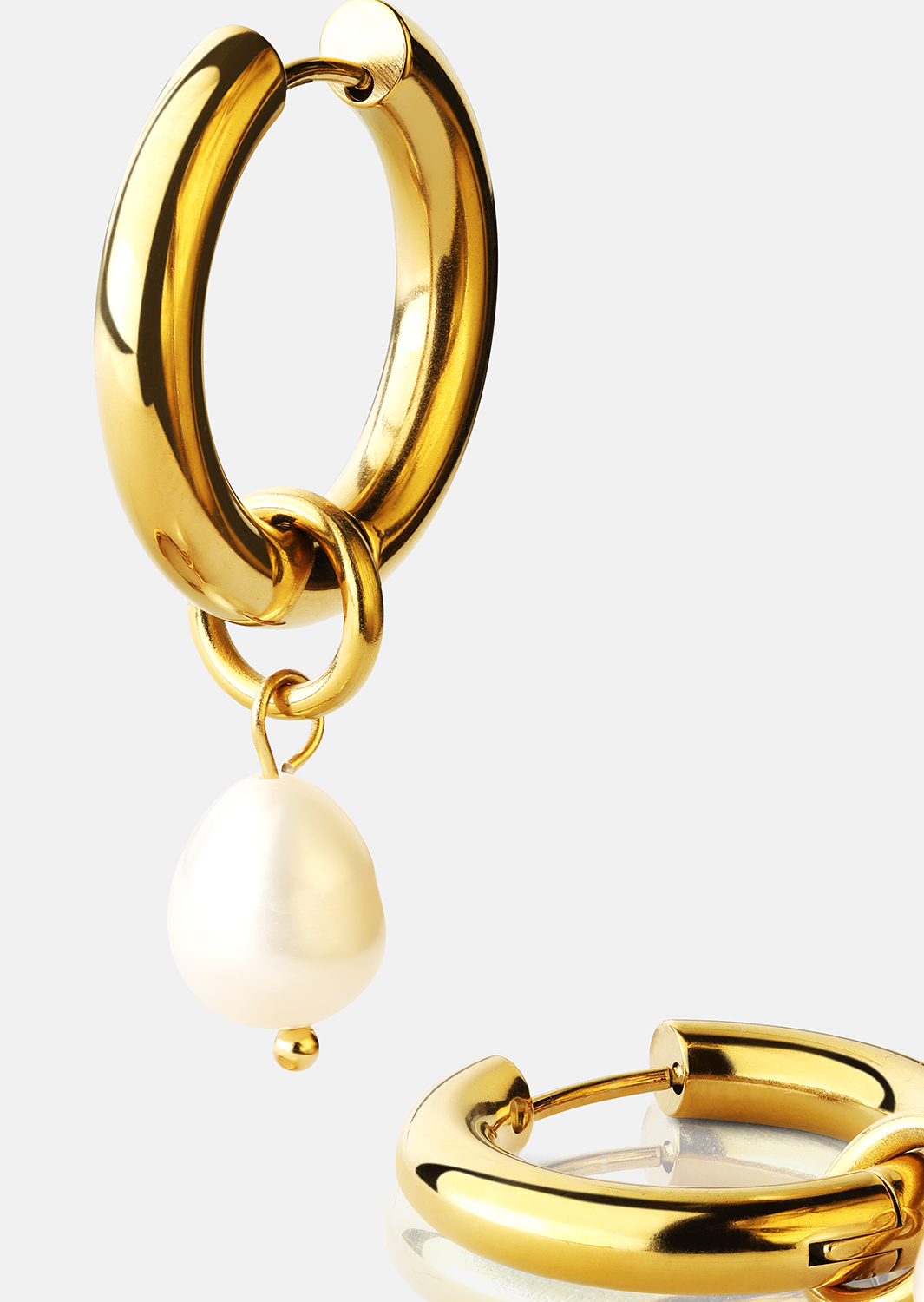 Boucle d’oreille Pearl Drop - 18k Plaquée or
