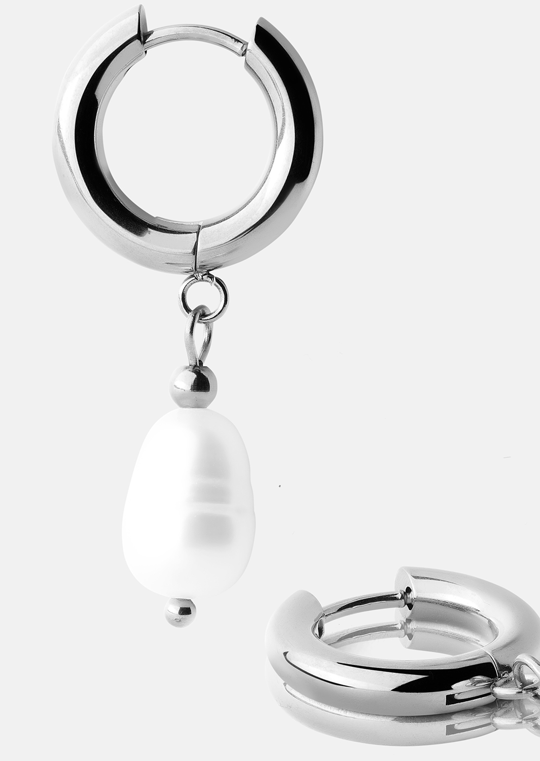 Boucle d’oreille Ocean - Plaquée argent