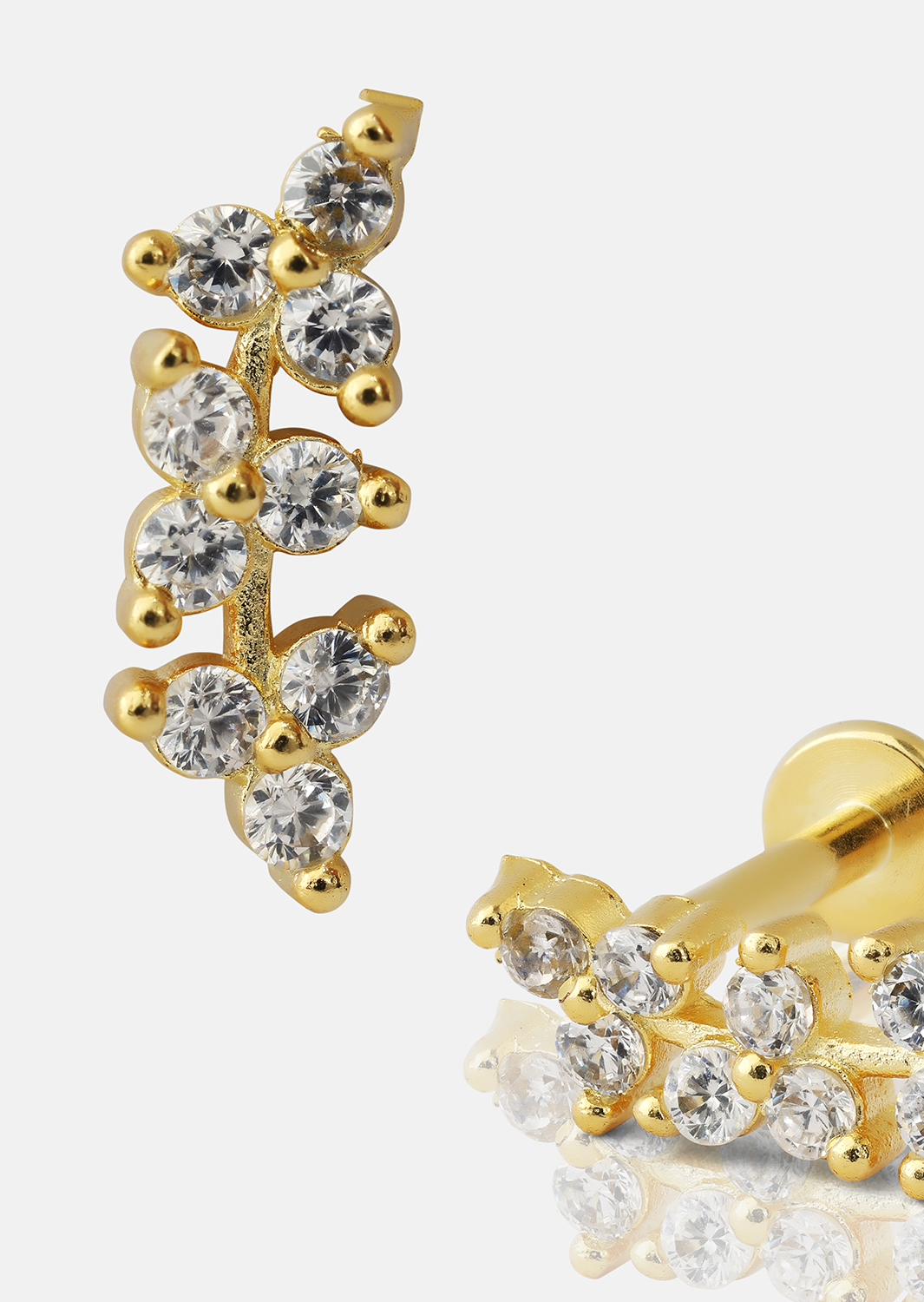 Aurielle Boucles d’oreilles – 18k Plaquées or