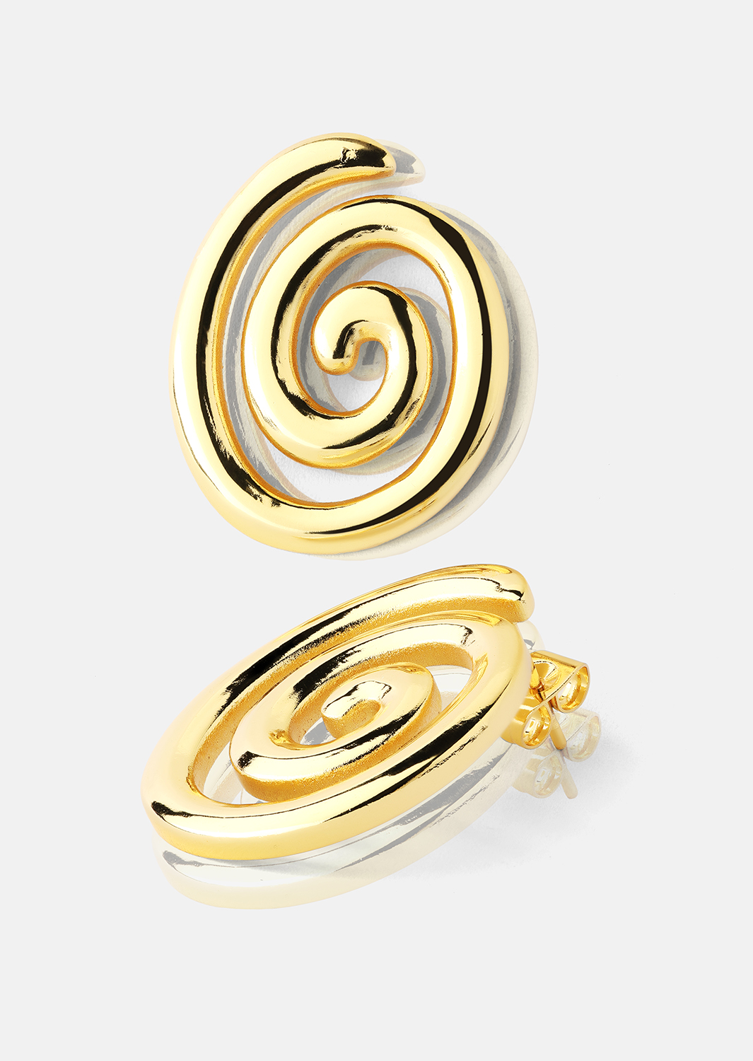 Resin Boucle d'oreille - 18k Plaquée or