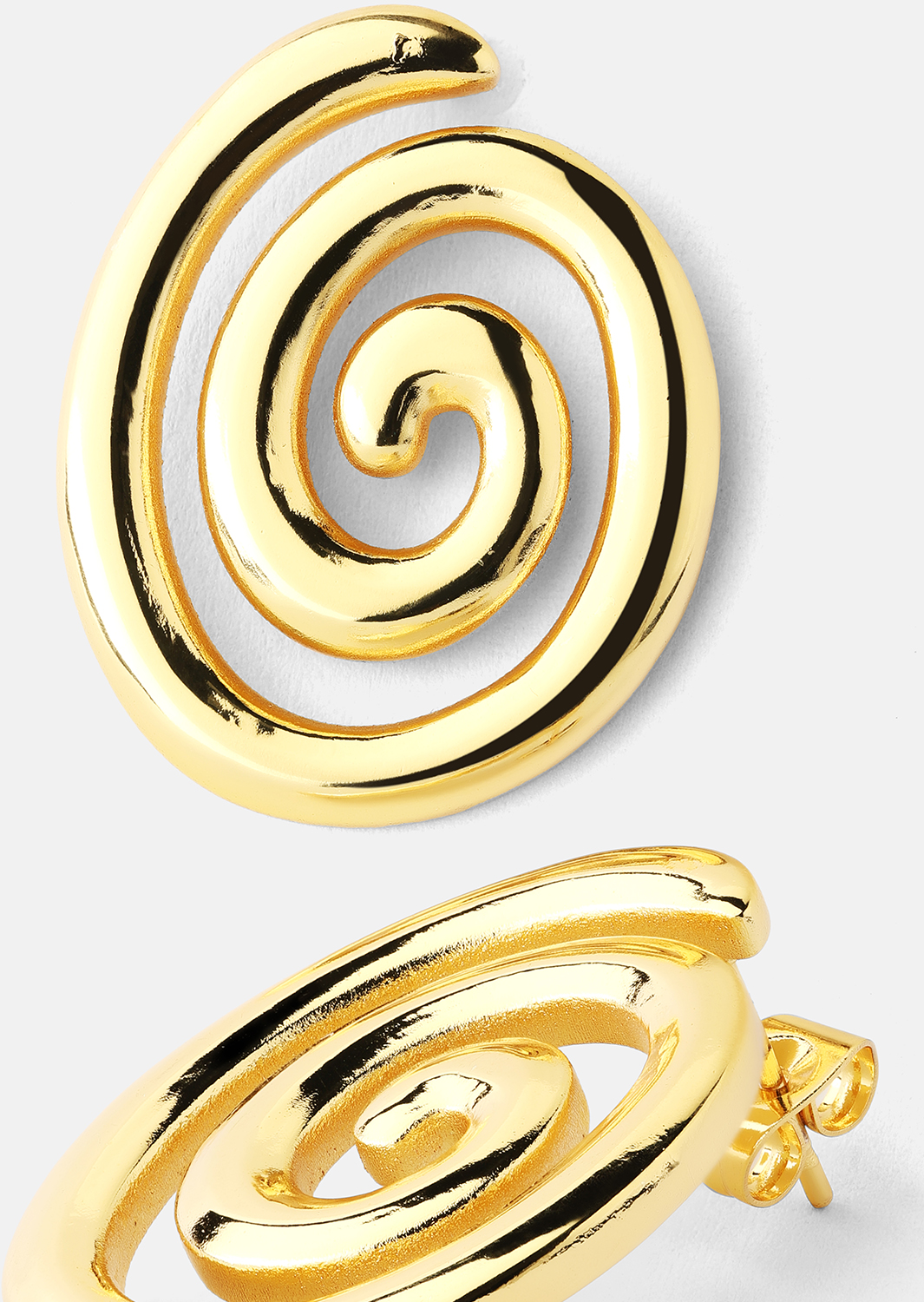 Resin Boucle d'oreille - 18k Plaquée or