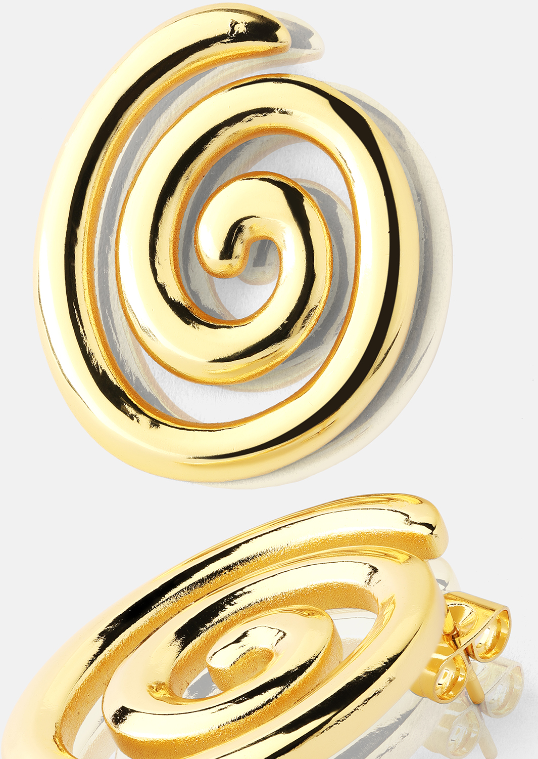 Resin Boucle d'oreille - 18k Plaquée or