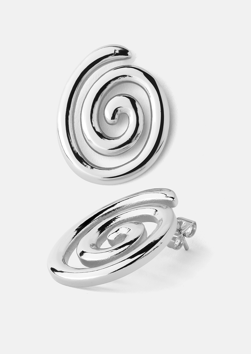Resin Boucle d'oreille - Plaquée argent