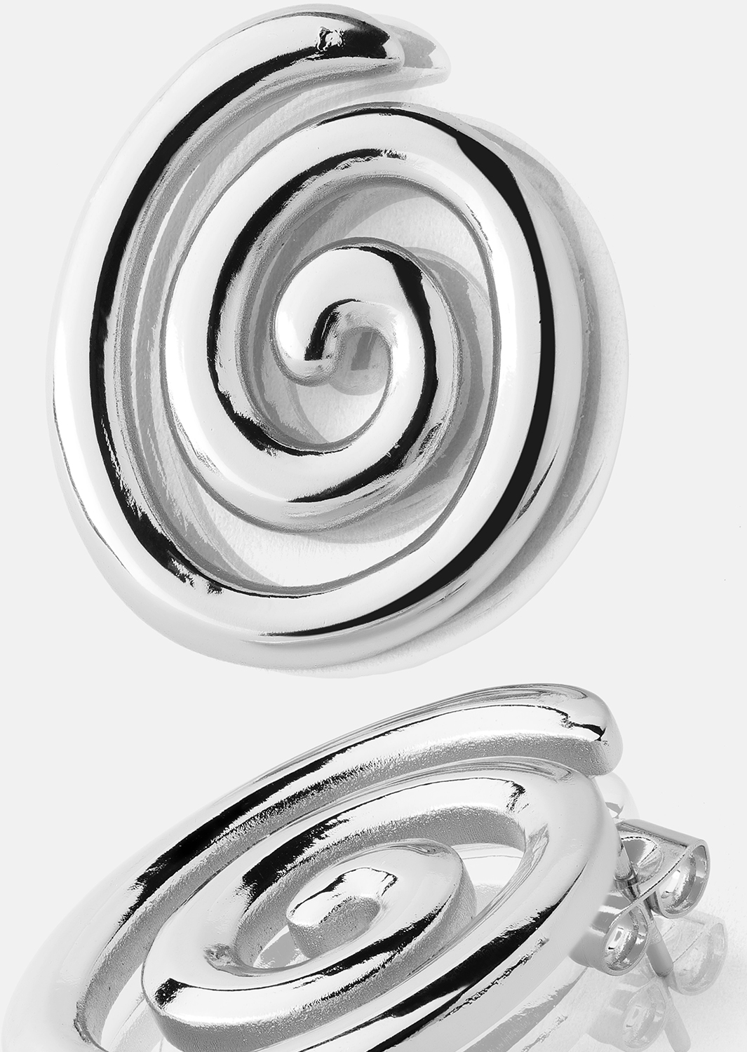 Resin Boucle d'oreille - Plaquée argent