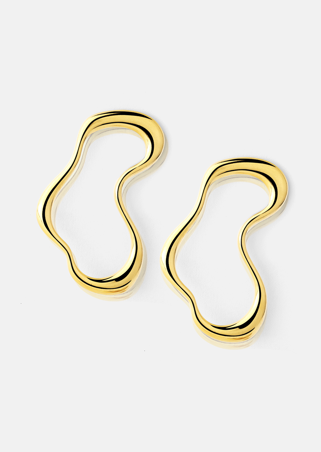 Fluid Glow Boucle d'oreille - 18k Plaquée or
