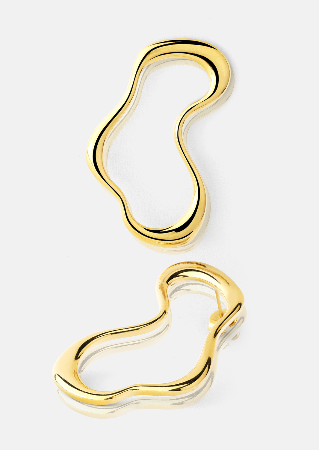 Fluid Glow Boucle d'oreille - 18k Plaquée or