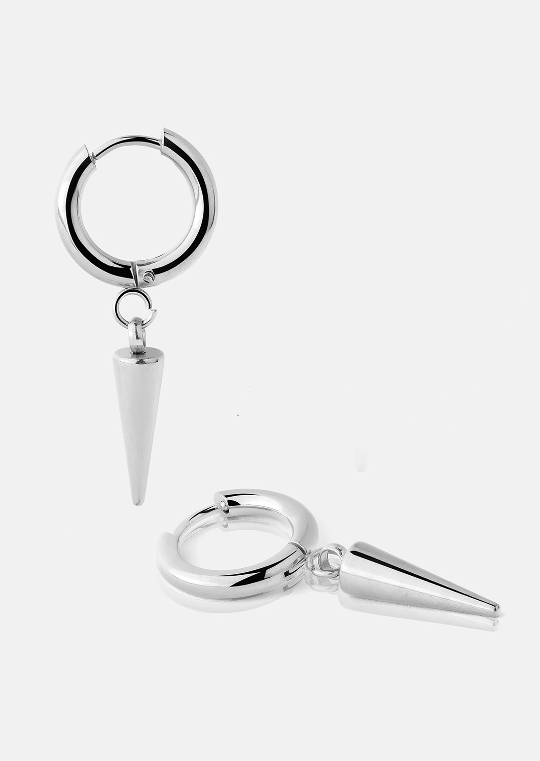 Boucle d’oreille Spike – Plaquée argent