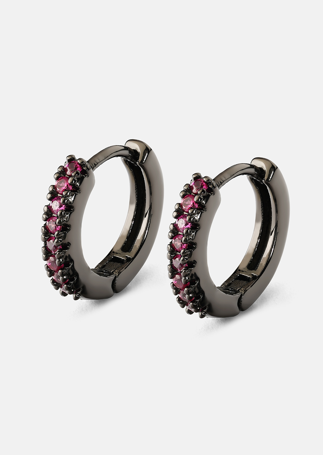 Boucle d'oreille Aitana Rose - Chromée
