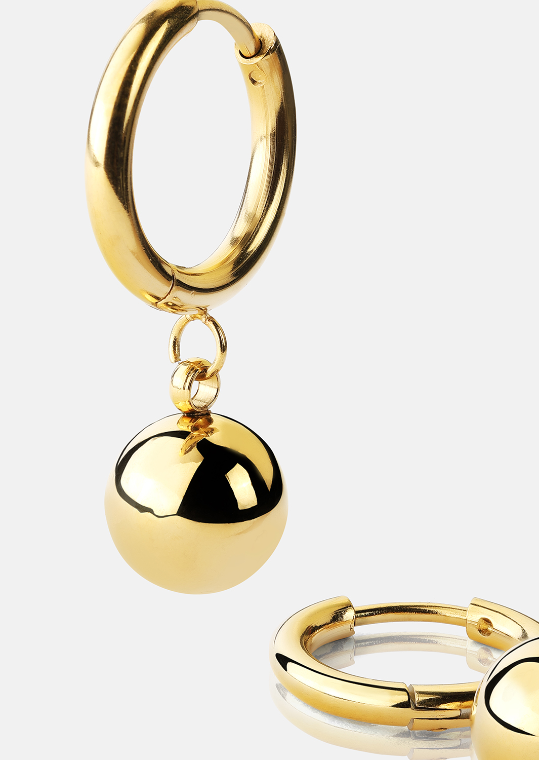 Boucle d'oreille Golden Orbit Hoops - 18k Plaquée or