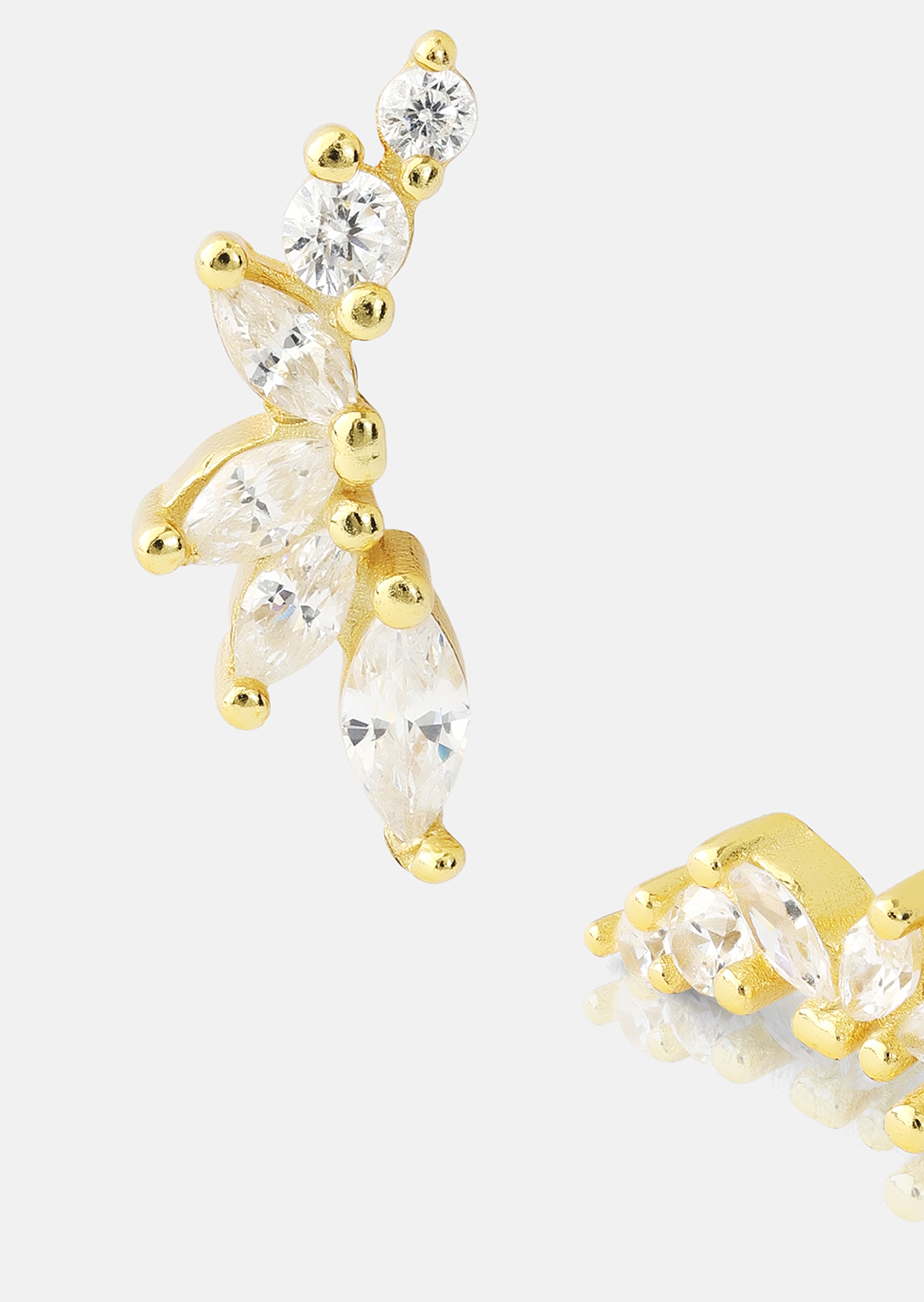 Boucles d’oreilles Leaf Studs - 18k Plaquées or