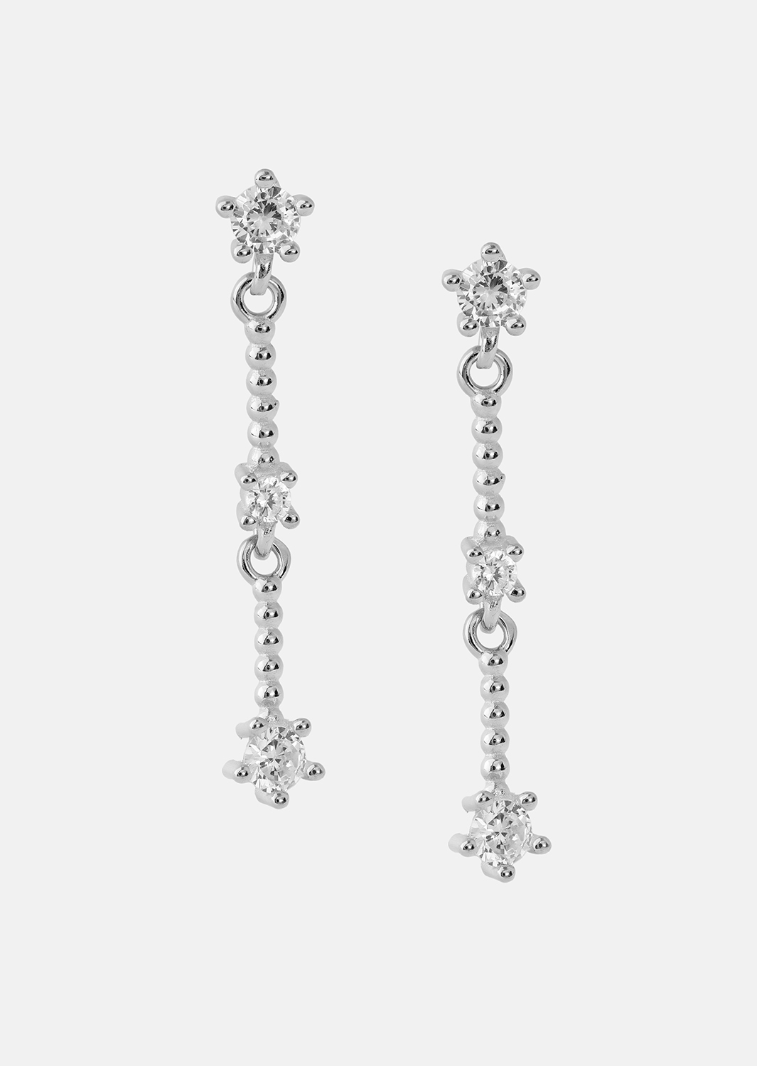 Boucles d’oreilles Luna strip - Plaquées argent