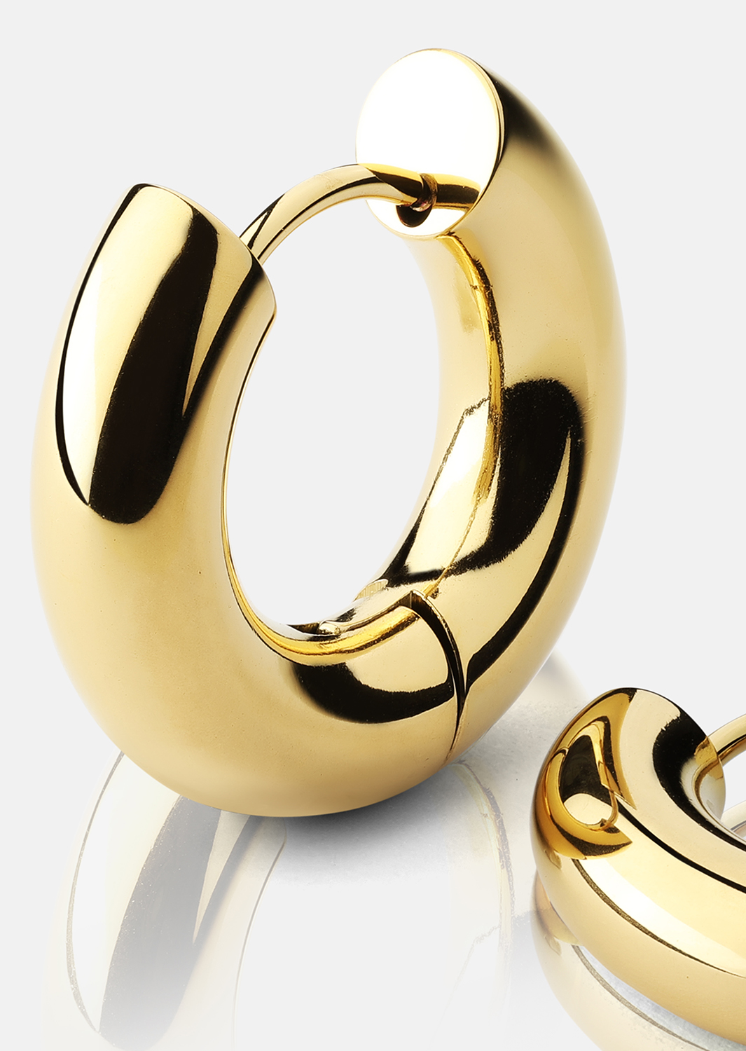 Boucles d’oreilles Bold Glow – 18k Plaquées or