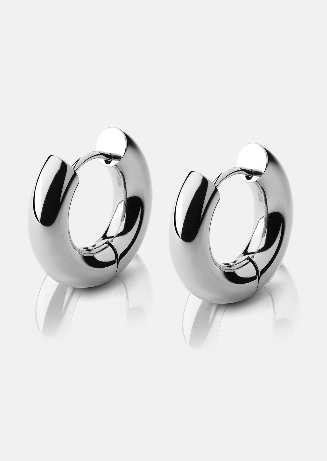 Boucles d’oreilles Bold Glow – Plaquées argent