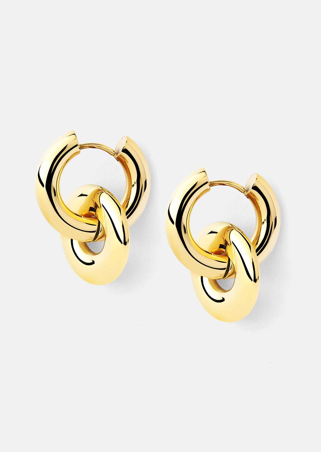 Boucles d’oreilles Chunky Link – 18k Plaquées or