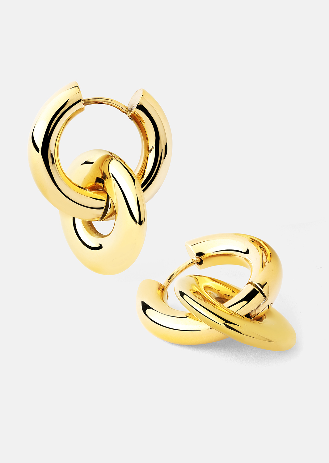 Boucles d’oreilles Chunky Link – 18k Plaquées or