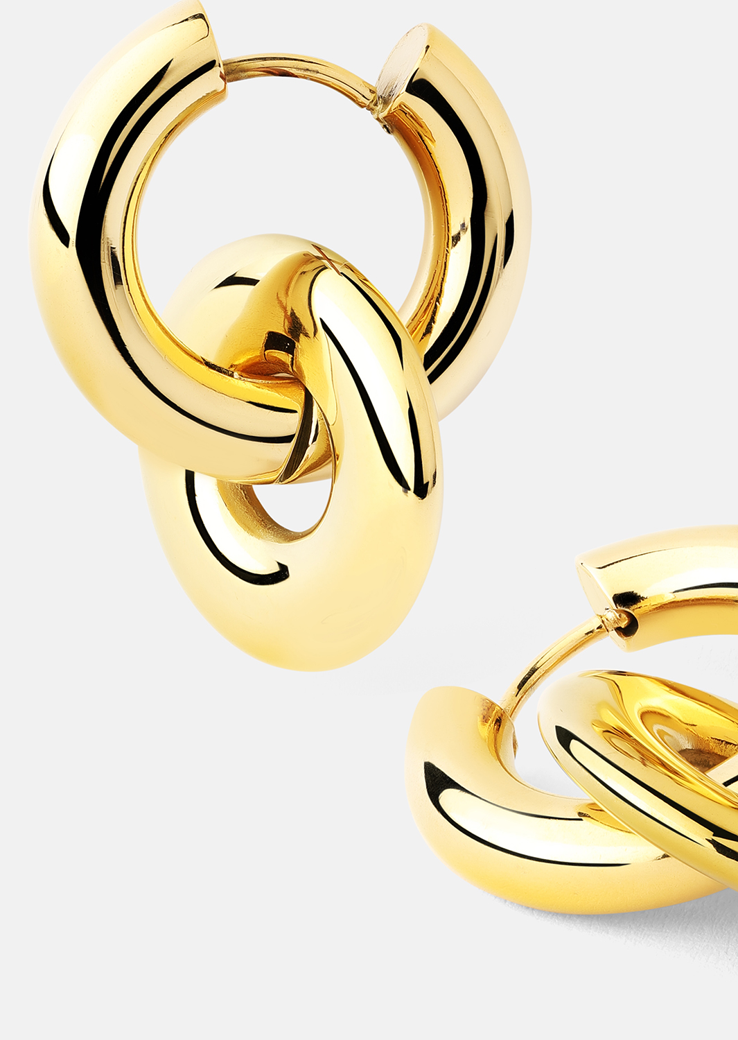 Boucles d’oreilles Chunky Link – 18k Plaquées or