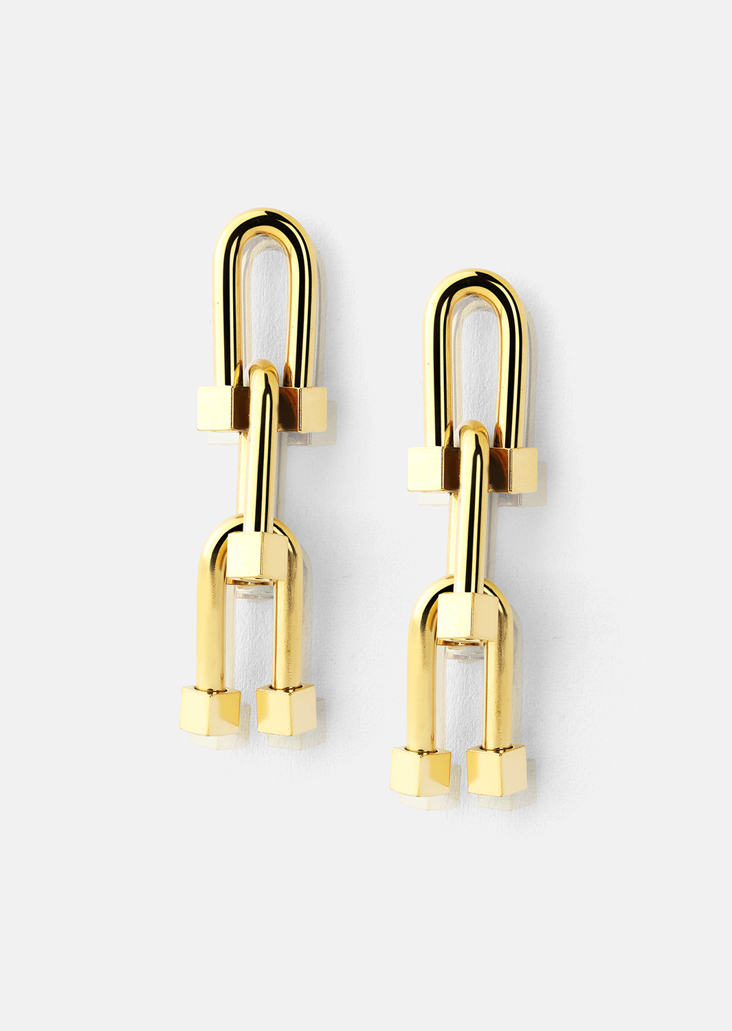 Boucles d’oreilles Link Luxe – 18k Plaquées or