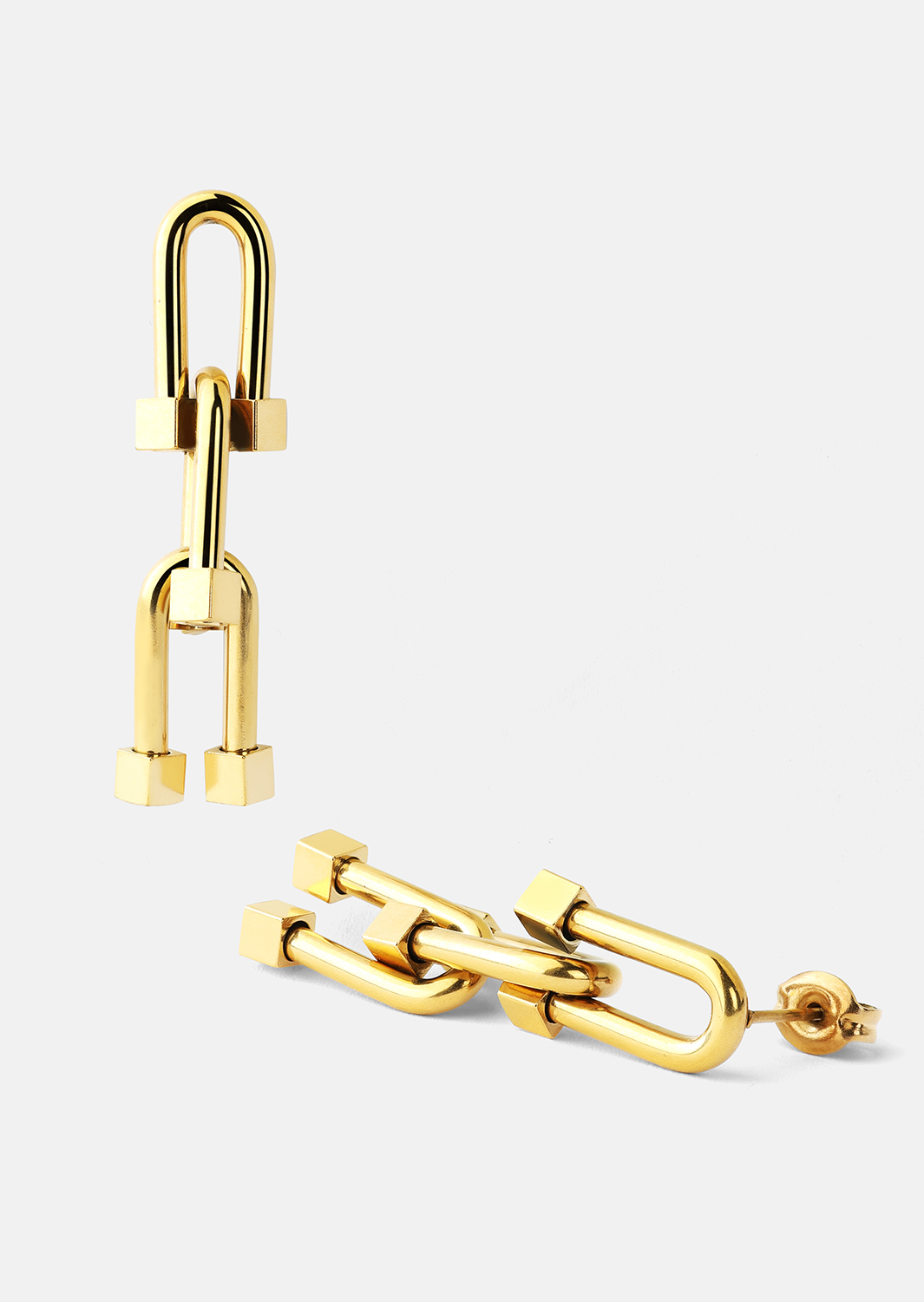 Boucles d’oreilles Link Luxe – 18k Plaquées or