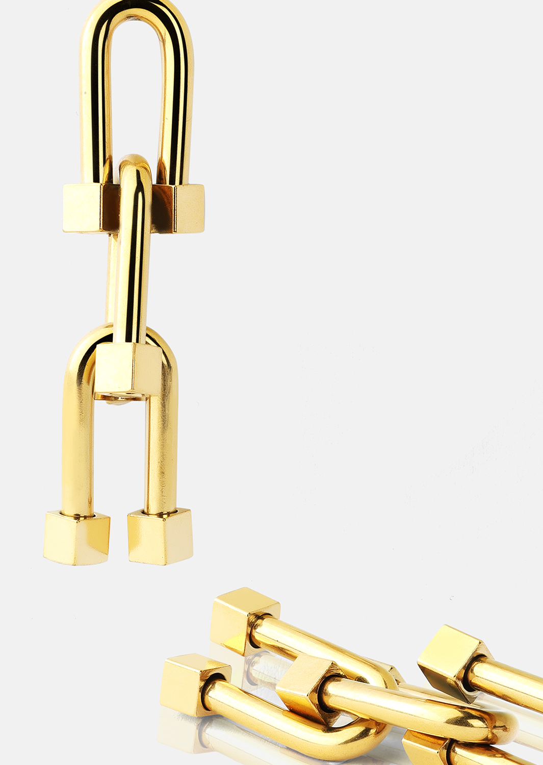Boucles d’oreilles Link Luxe – 18k Plaquées or