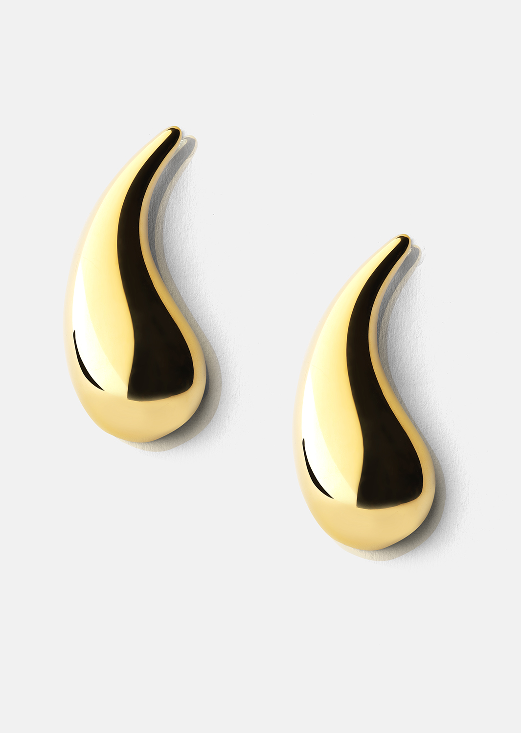 Boucles d’oreilles Skulpturala Droppar – 18k Plaquées or