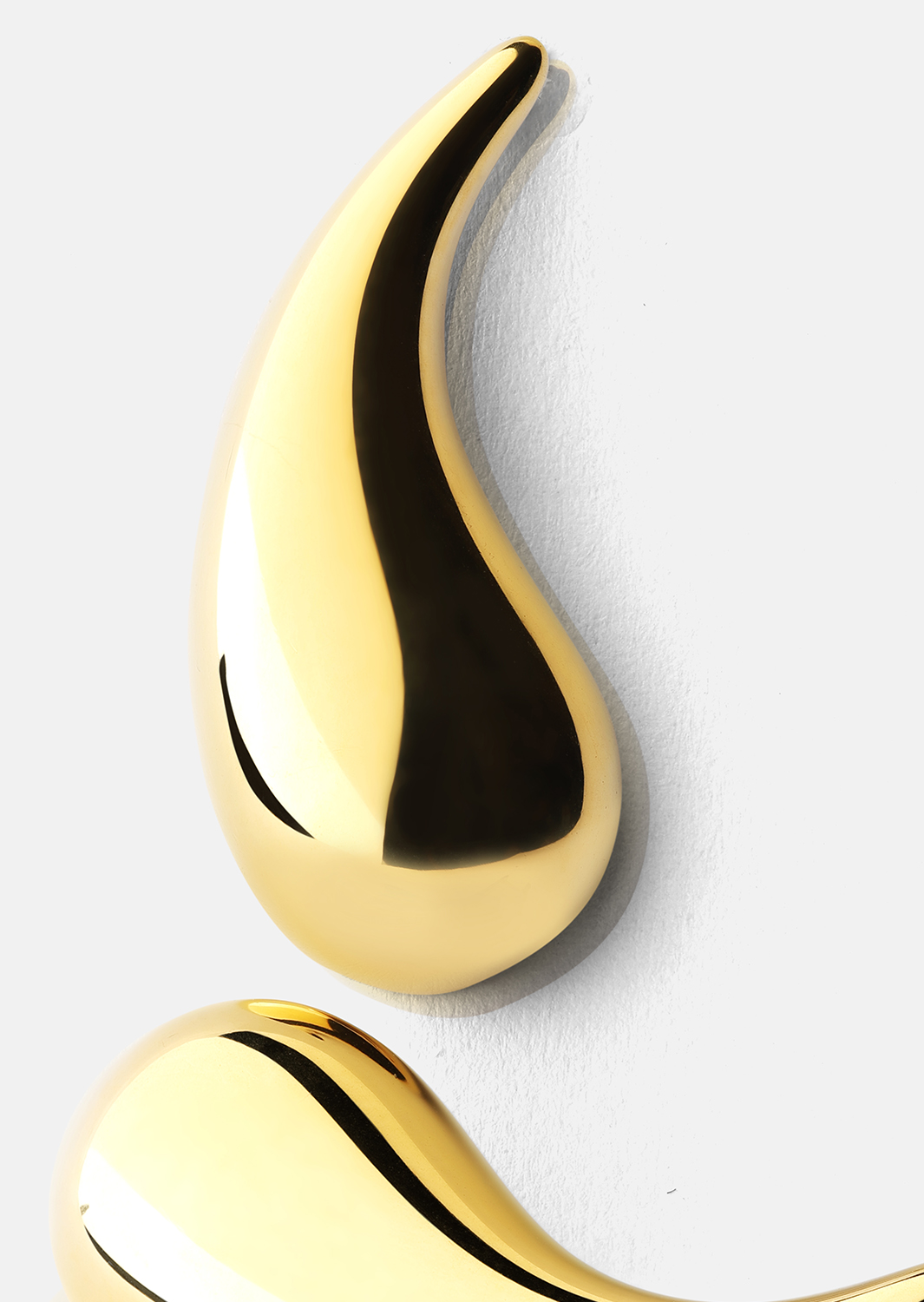 Boucles d’oreilles Skulpturala Droppar – 18k Plaquées or