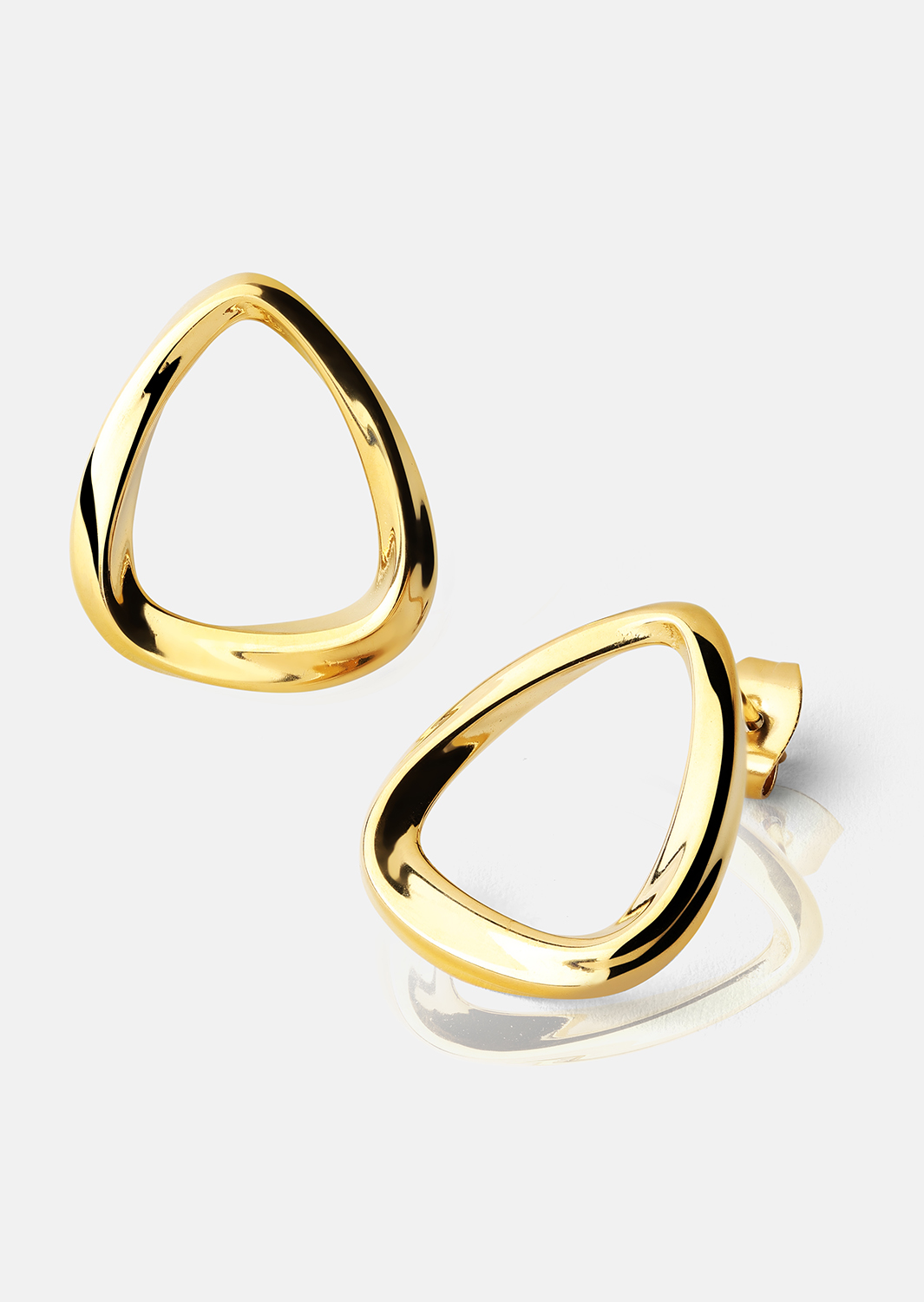Boucles d’oreilles Flow – 18k Plaquées or