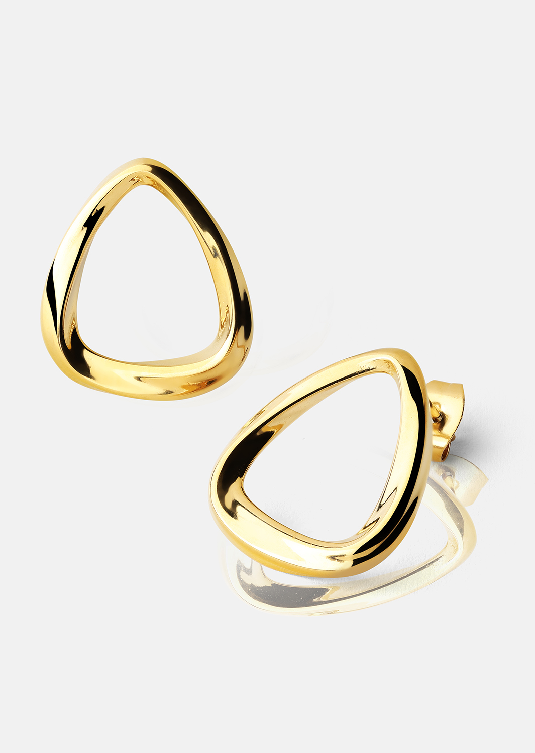 Boucles d’oreilles Flow – 18k Plaquées or