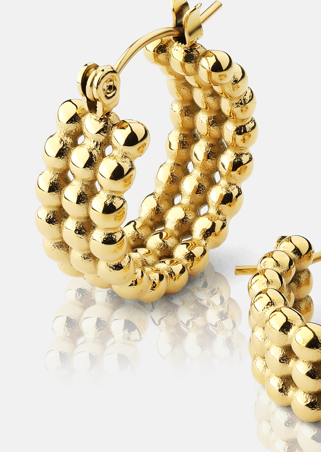 Boucles d’oreilles Sfera – 18k Plaquées or