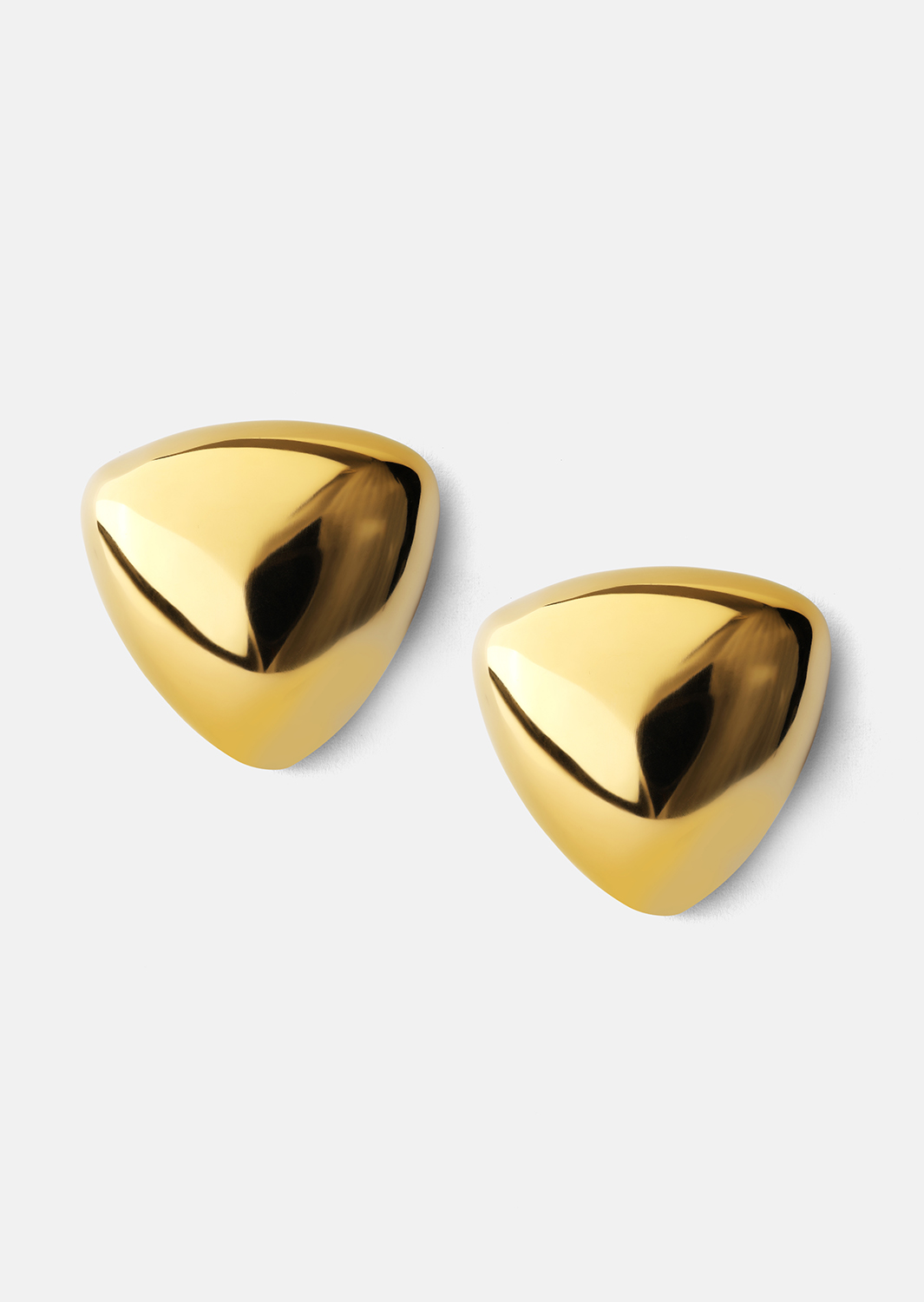 Boucles d’oreilles Bold Curve – 18k Plaquées or
