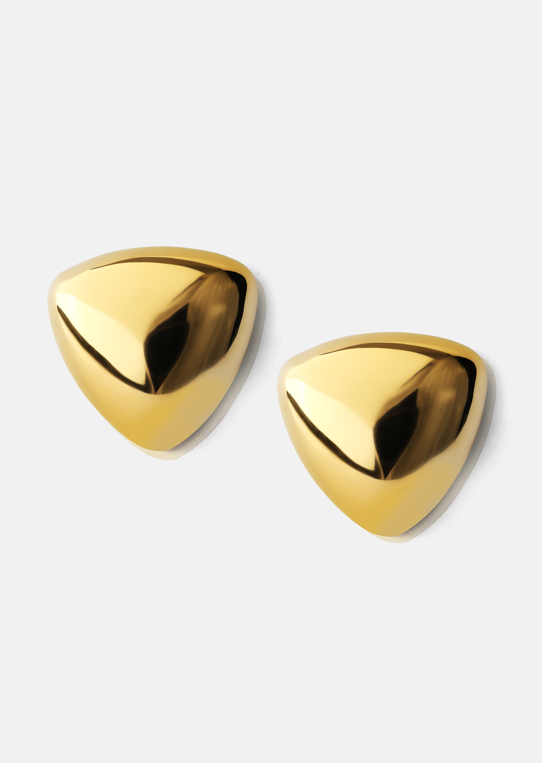 Boucles d’oreilles Bold Curve – 18k Plaquées or