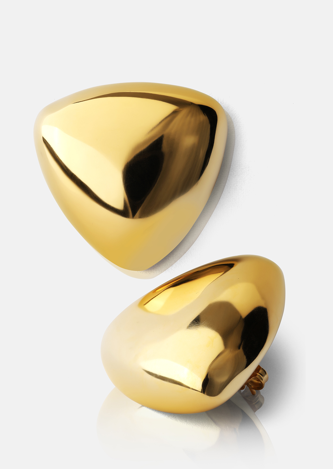 Boucles d’oreilles Bold Curve – 18k Plaquées or