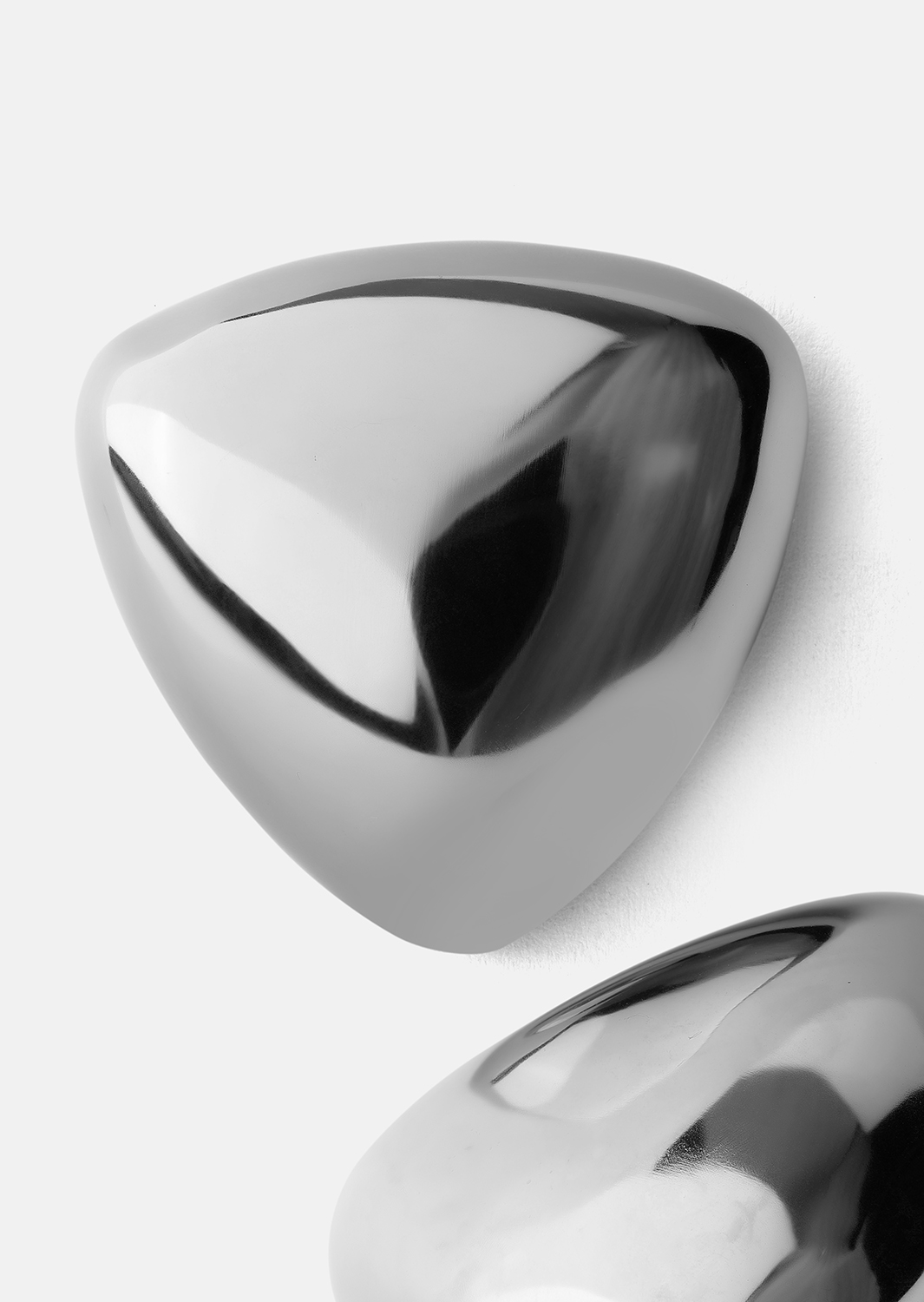 Boucles d’oreilles Bold Curve – Plaquées argent