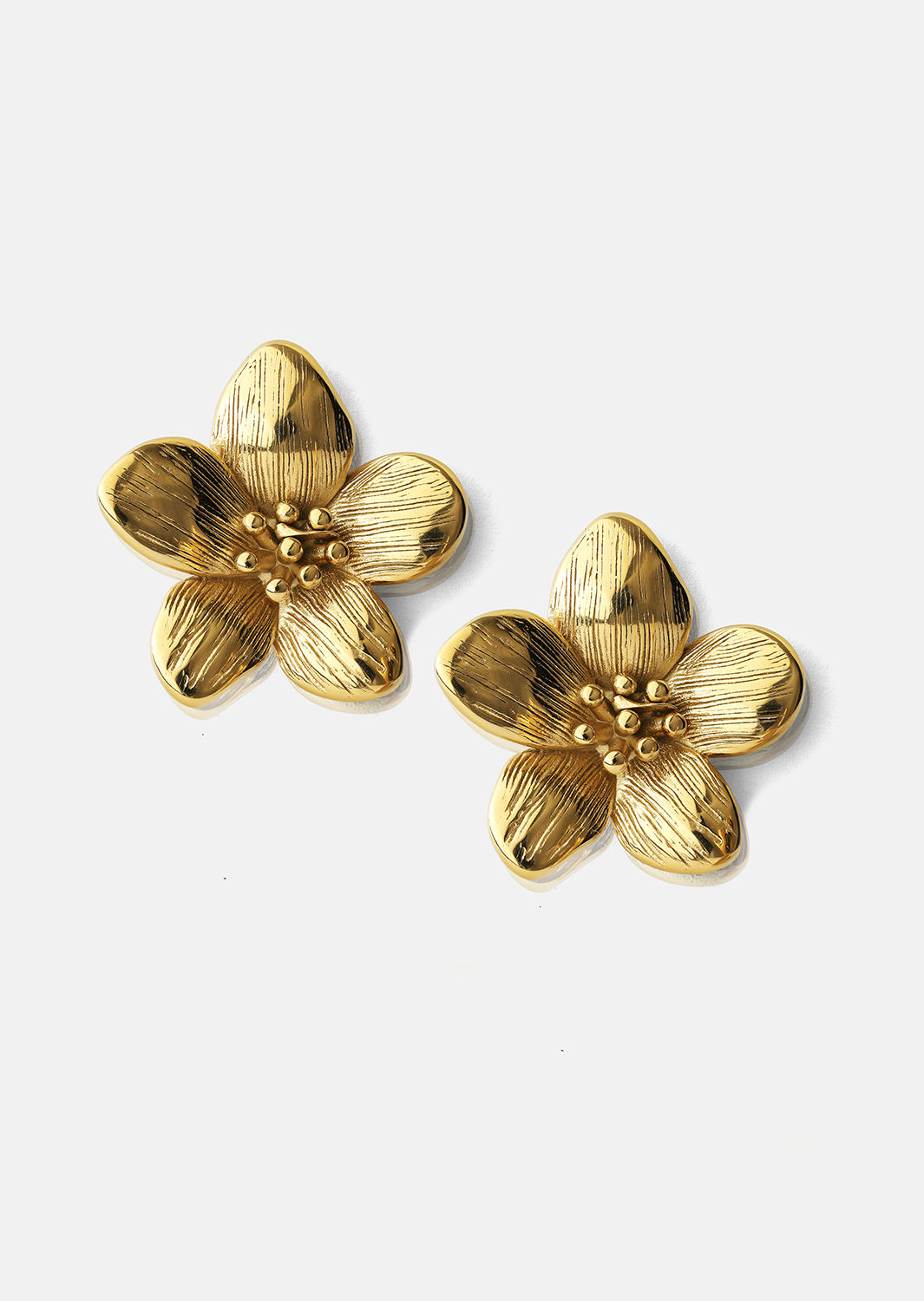 Boucles d’oreilles Flora Shine – 18k Plaquées or