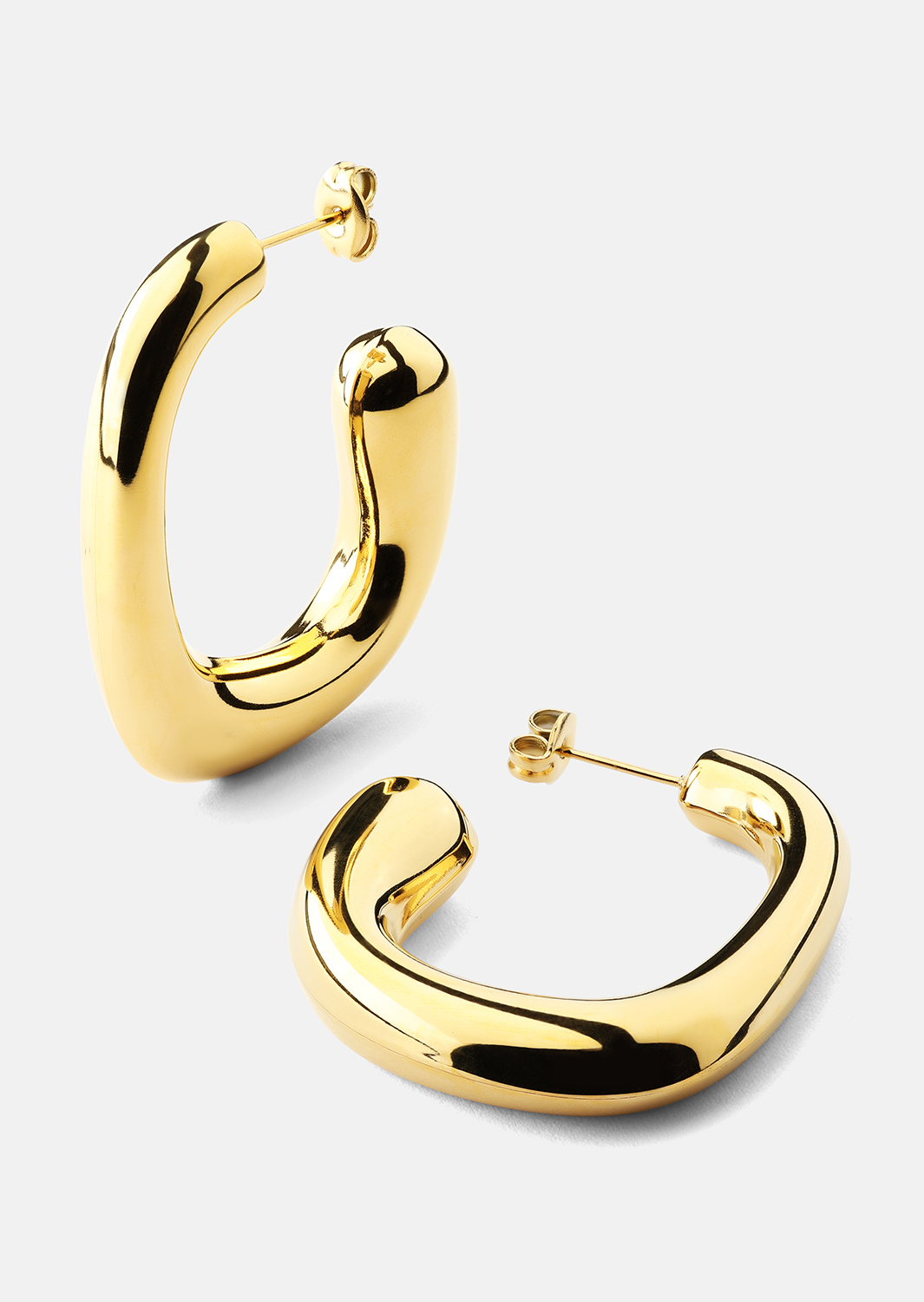 Boucle d’oreille Elegant Curve - 18k Plaquée or