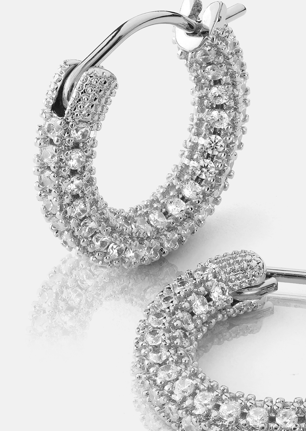 Elegans Boucle d'oreille - Plaquée argent