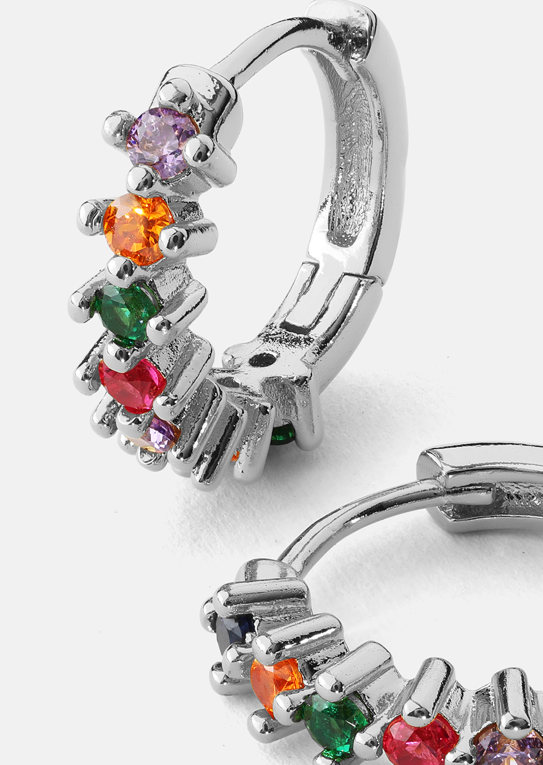 Boucle d’oreille Multicolor Shine - Plaquée argent