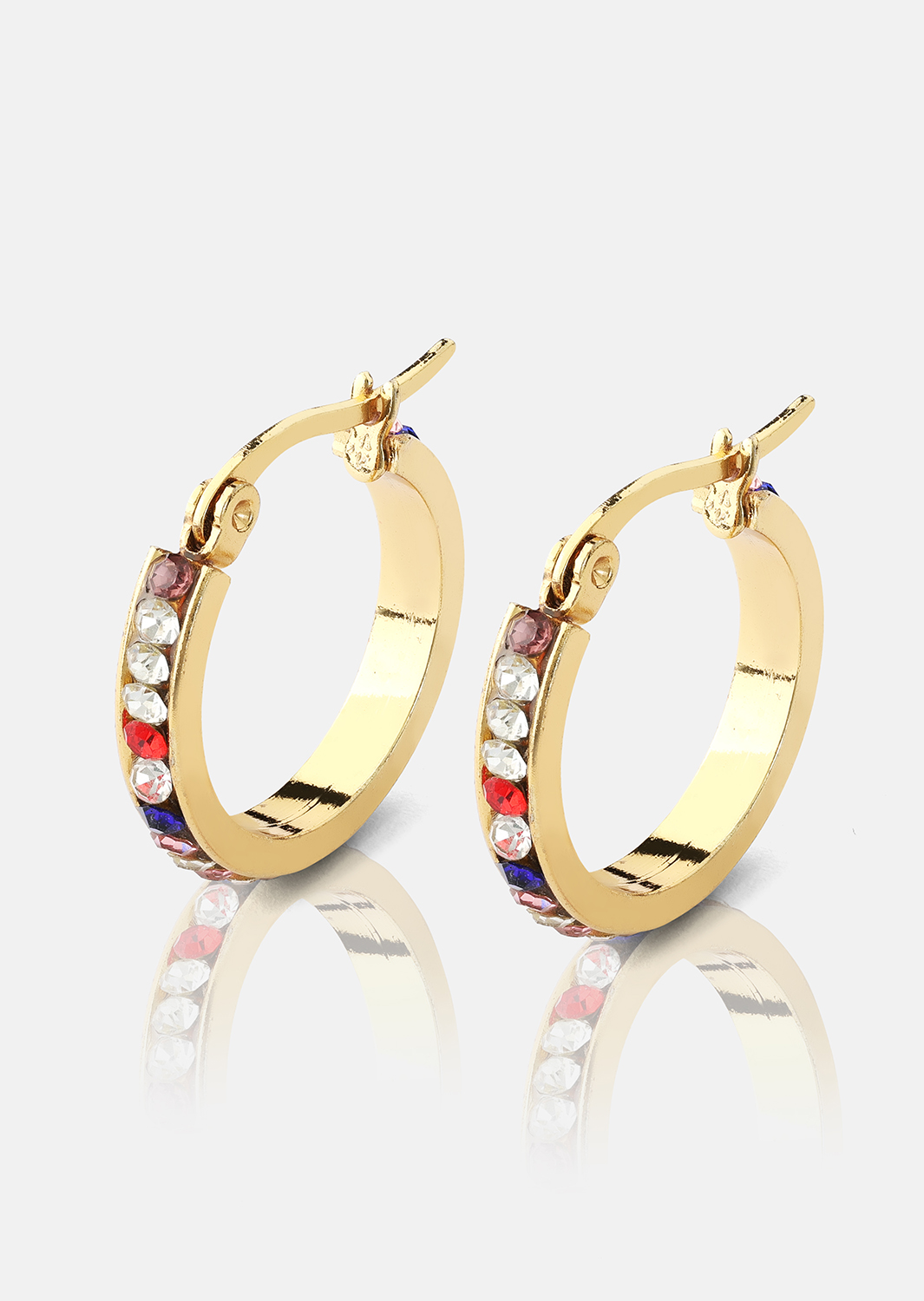 Boucle d'oreille ColorWhirl - 18k Plaquée or