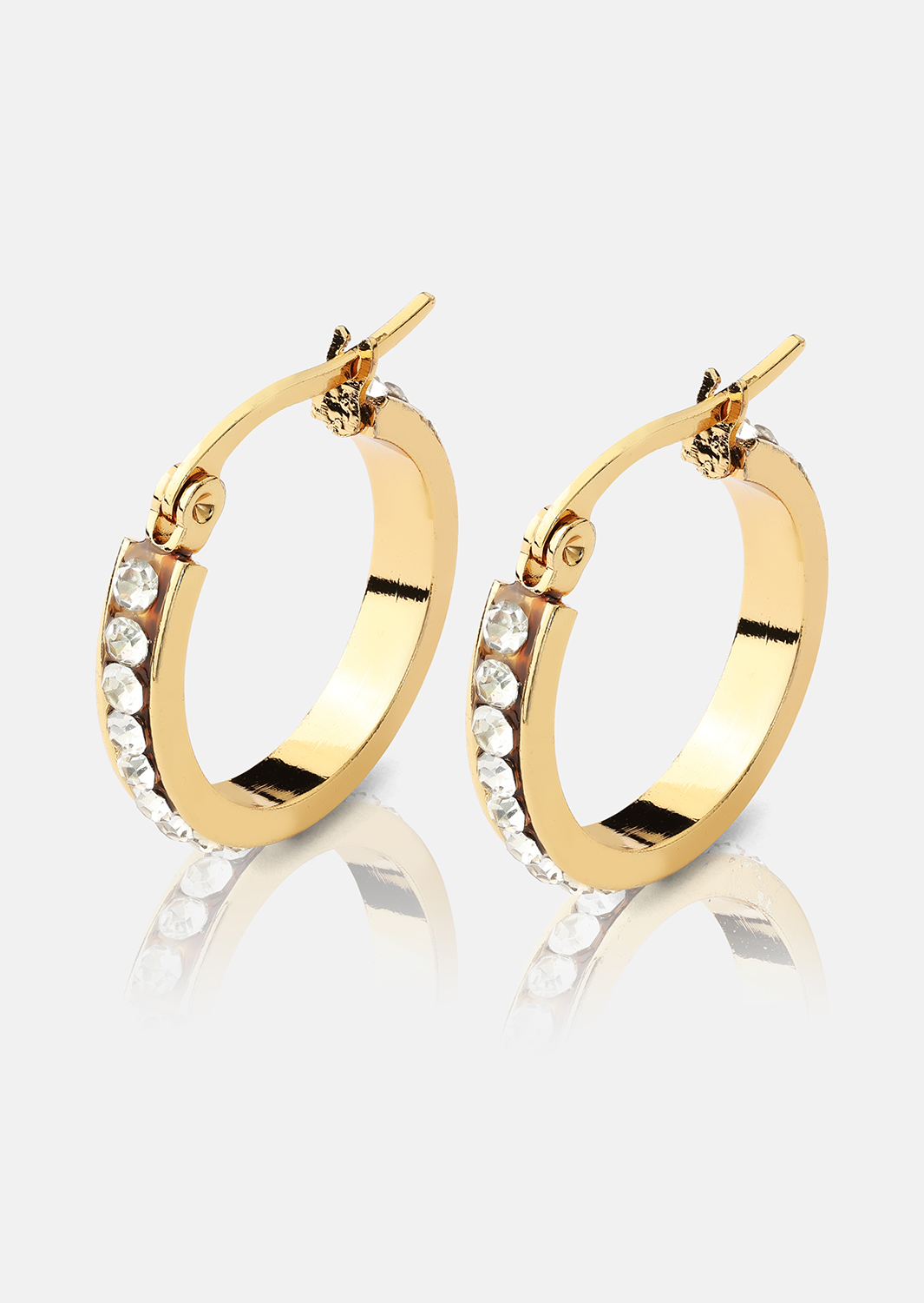 Boucle d'oreille CrystalGlow - 18k Plaquée or
