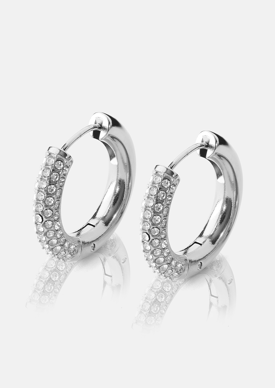 Creolen Boucles d’oreilles – Plaquées argent