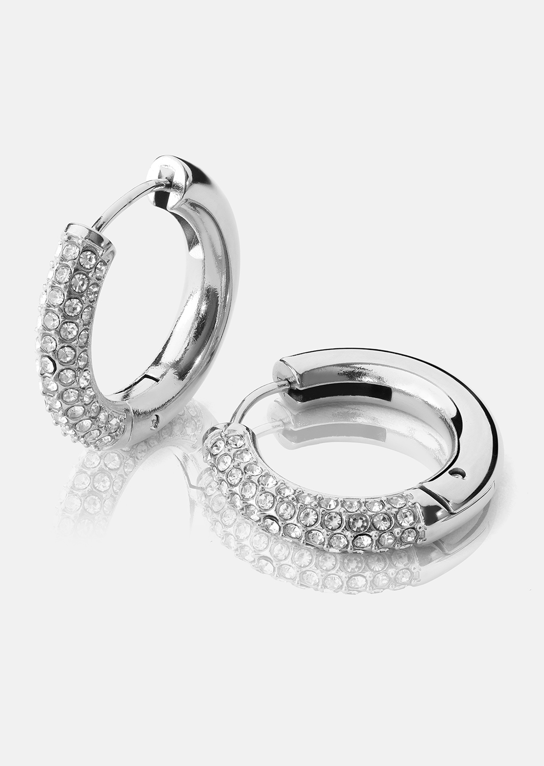 Creolen Boucles d’oreilles – Plaquées argent