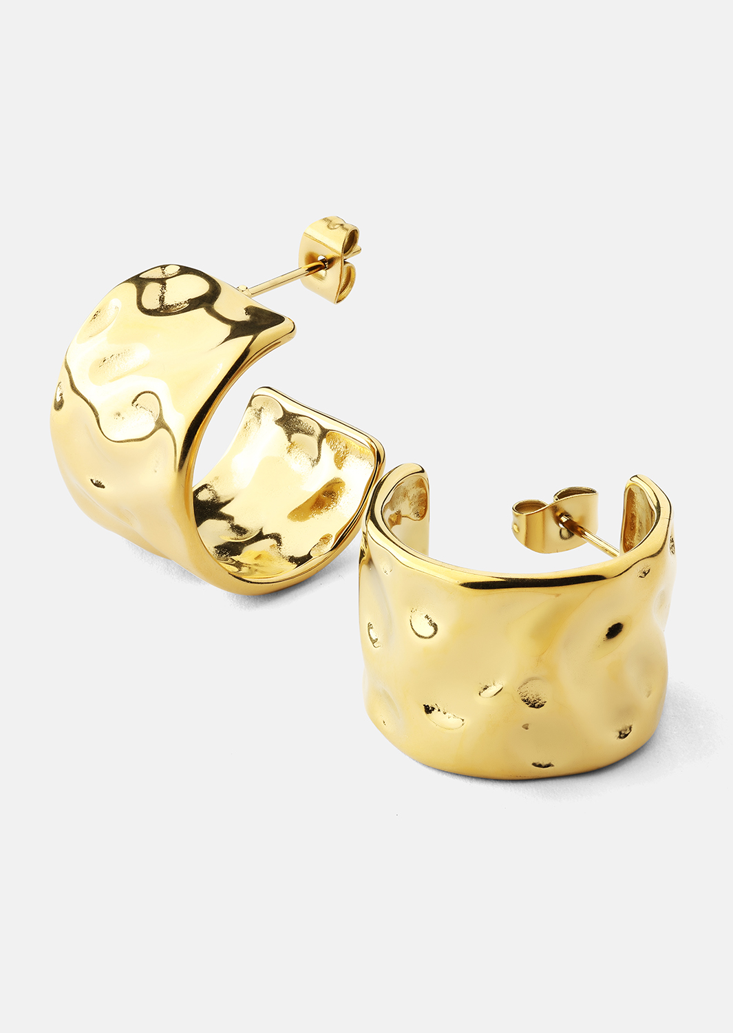 Boucle d'oreille Luna- 18k Plaquée or