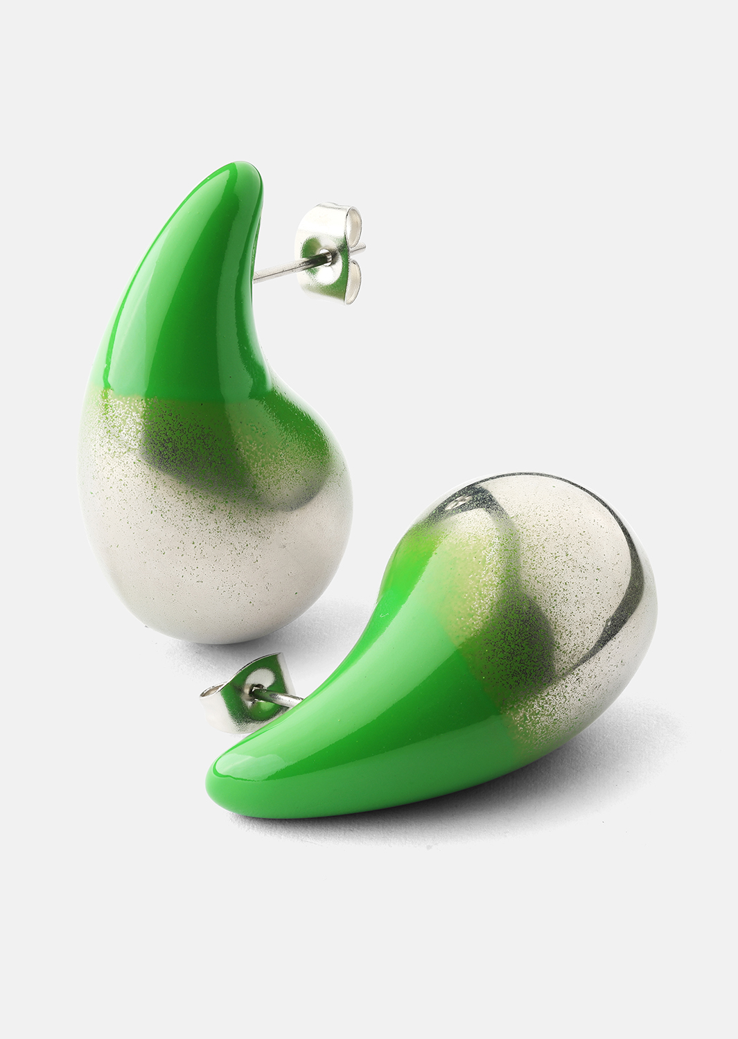 Boucles d’oreilles Verdé Glow – Plaquées argent