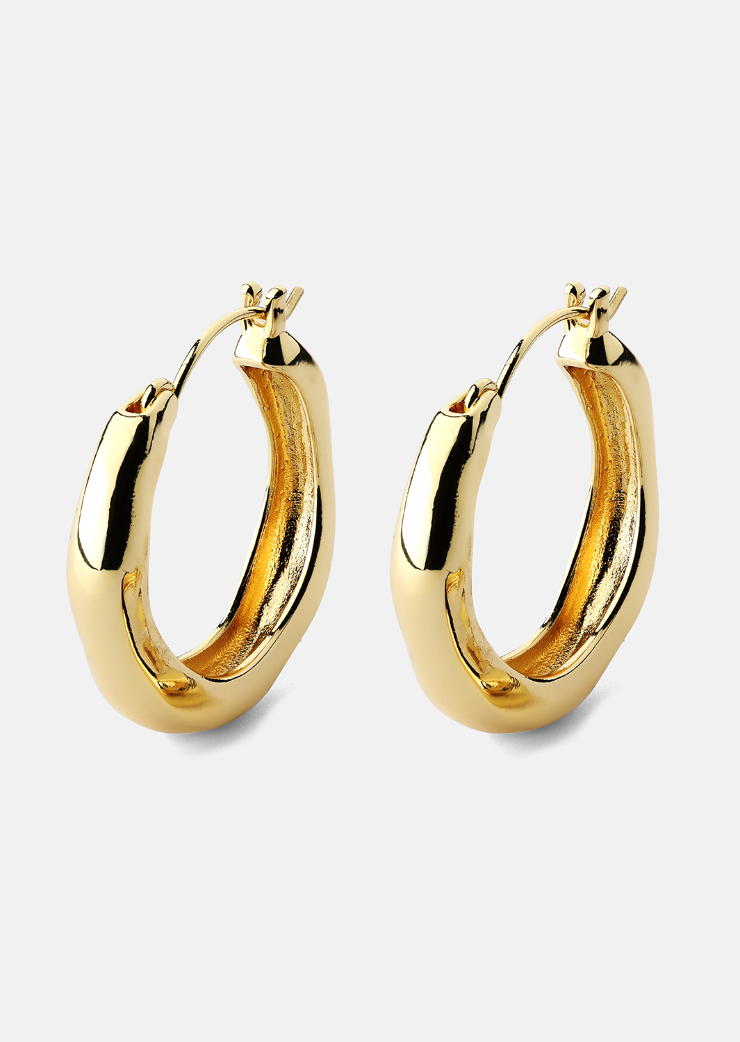 Boucle d’oreille Mila Hoops - 18k Plaquée or