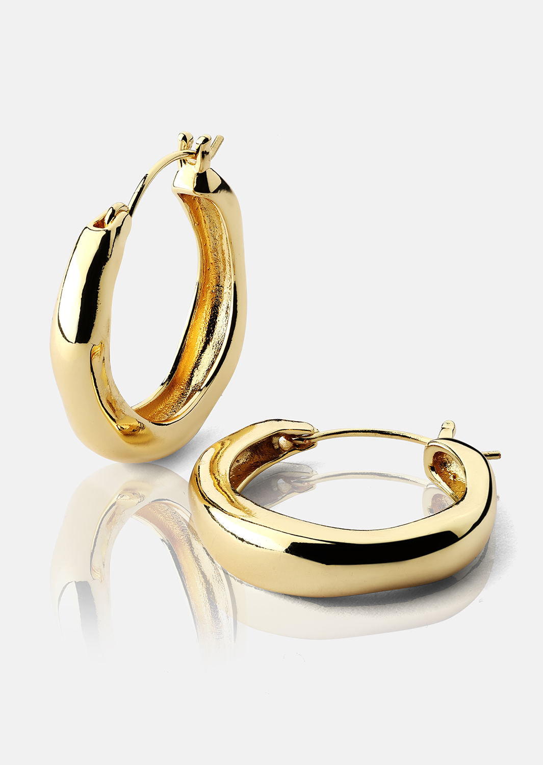 Boucle d’oreille Mila Hoops - 18k Plaquée or