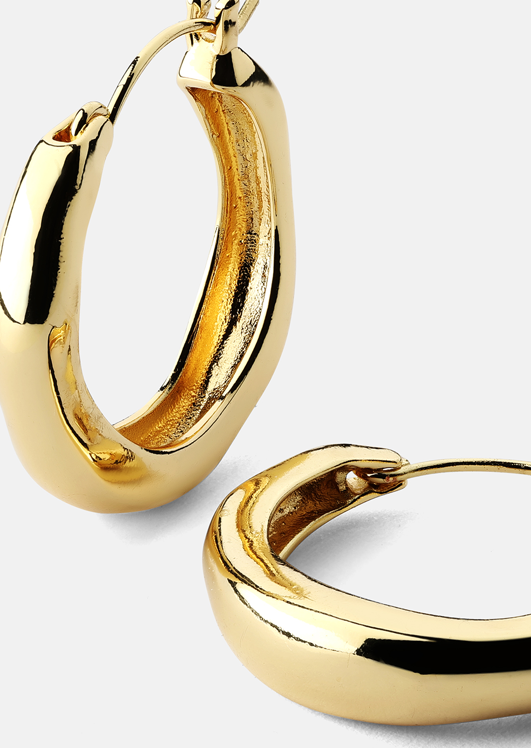 Boucle d’oreille Mila Hoops - 18k Plaquée or